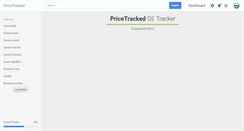 Desktop Screenshot of pricetracked.com